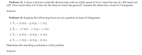 What Is The Speed Of The Stone At Impact