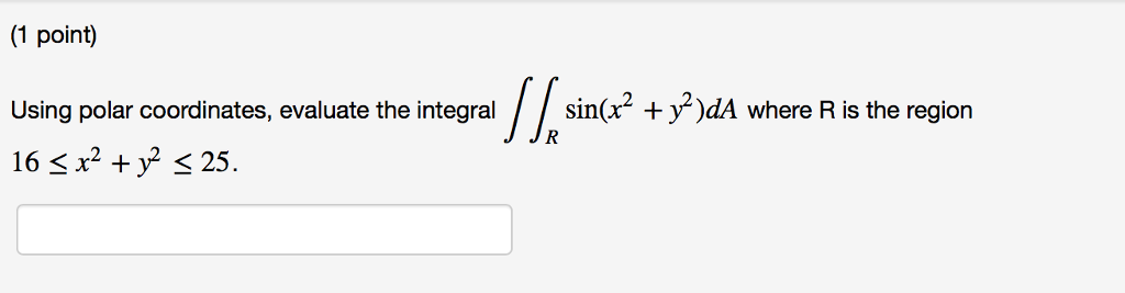 solved-using-polar-coordinates-evaluate-the-integral-chegg