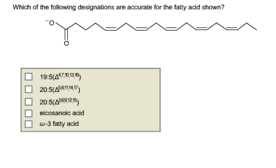 Solved Which of the following designations are accurate for