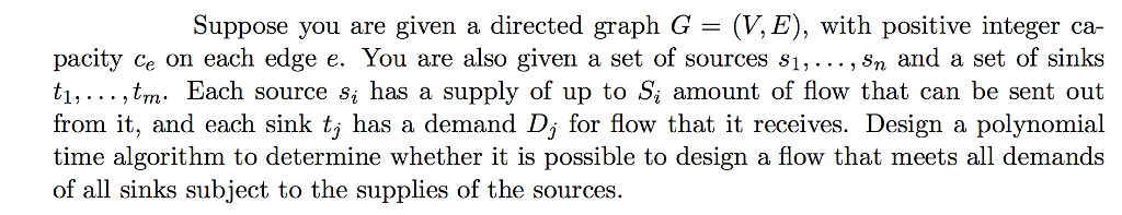 Solved Suppose you are given a directed graph G = (V, E), | Chegg.com