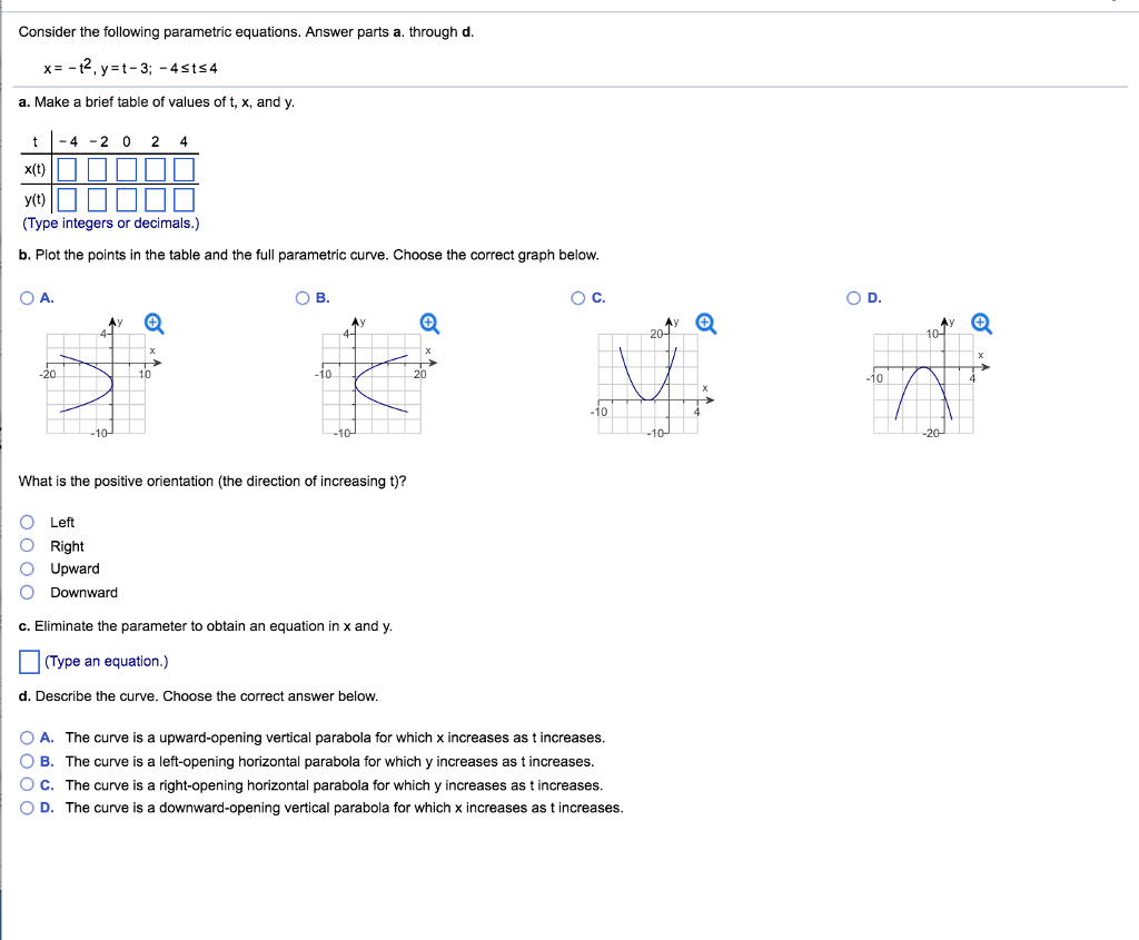 Solved: The Equation Below Gives Parametric Equations And 570