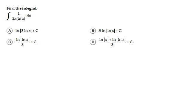 integral of x ln x 3