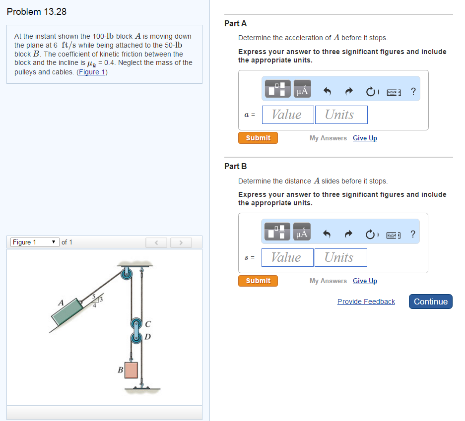 Solved Problem 13.28 Part A At the instant shown the 100-lb | Chegg.com