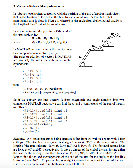Vectors - Robotic Manipulator Arm In Robotics, One | Chegg.com