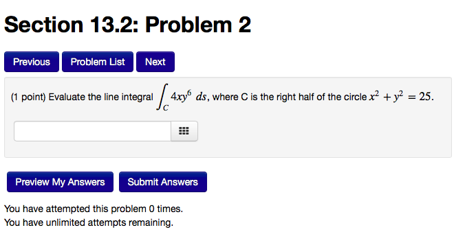 Solved Section 13.2: Problem 2 Previous Problem List Next (1 | Chegg.com
