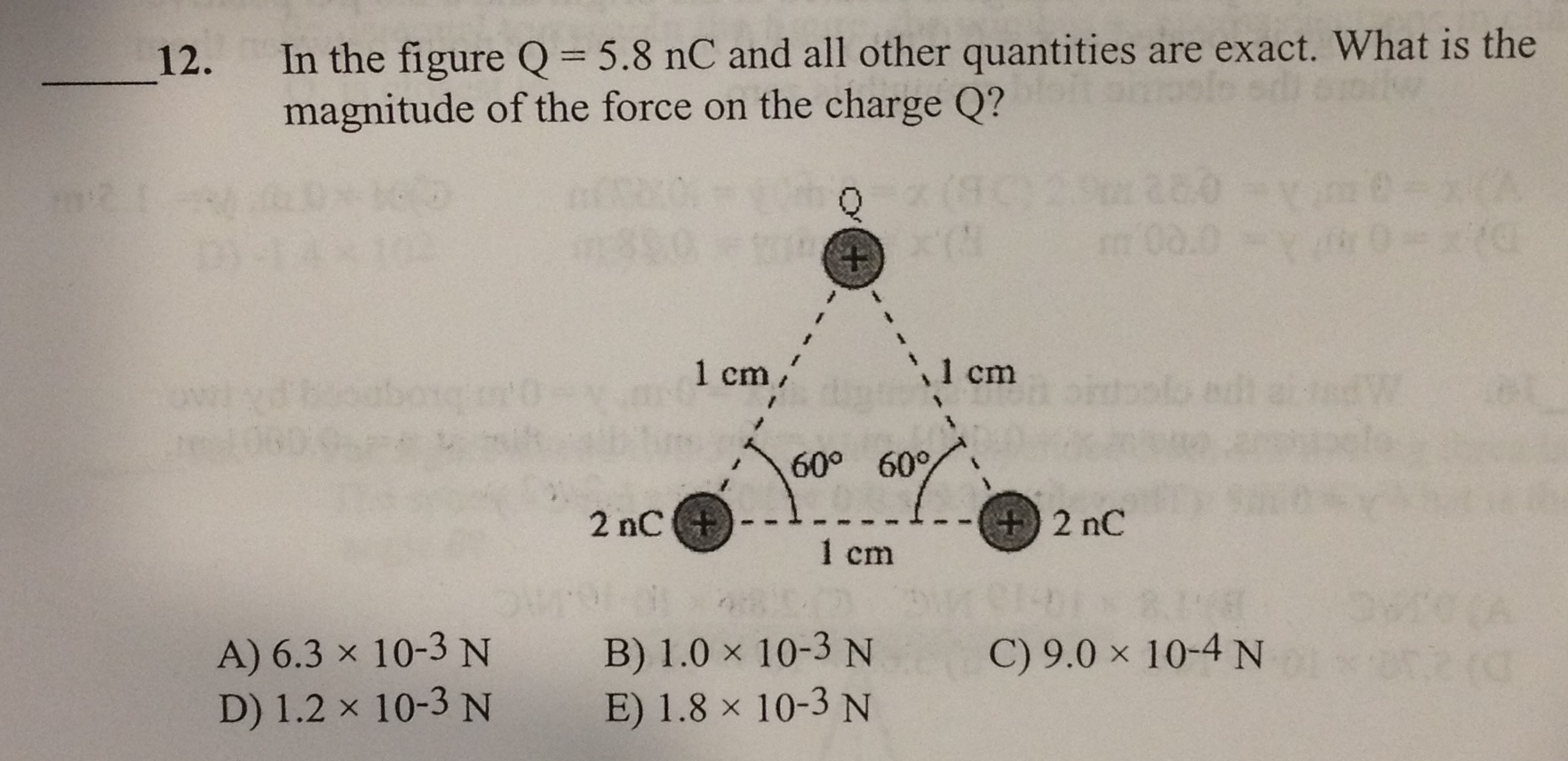 Solved In the figure Q = 5.8 nC and all other quantities are | Chegg.com
