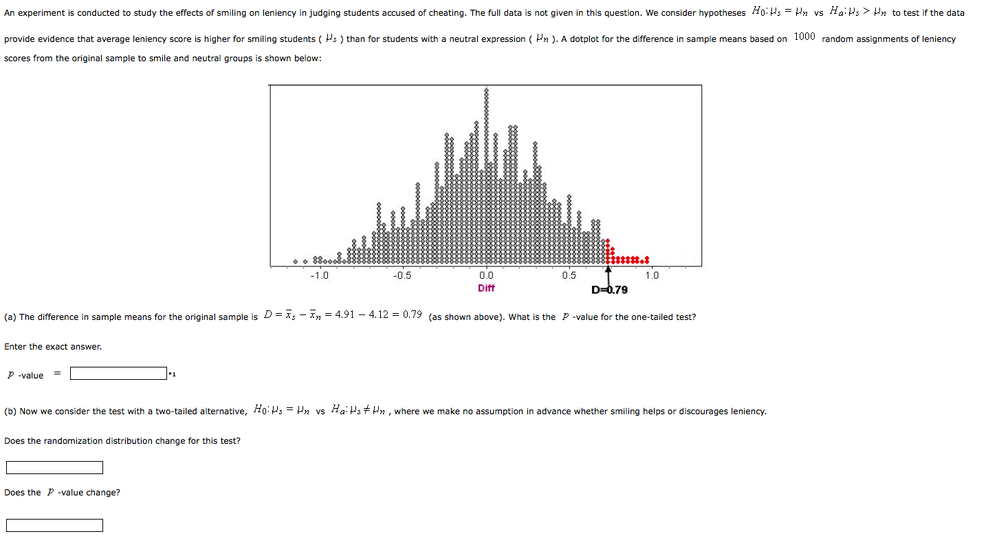 Solved An experiment is conducted to study the effects of | Chegg.com