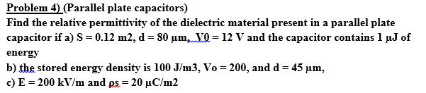 solved-find-the-relative-permittivity-of-the-dielectric-chegg