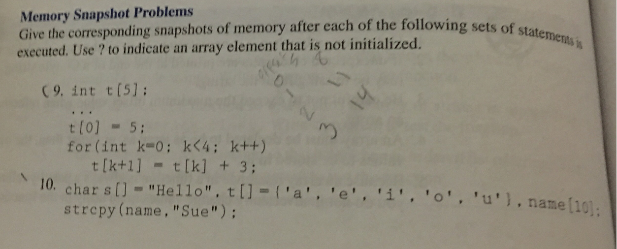 Solved Memory Problems The Following Set Of State Give The | Chegg.com