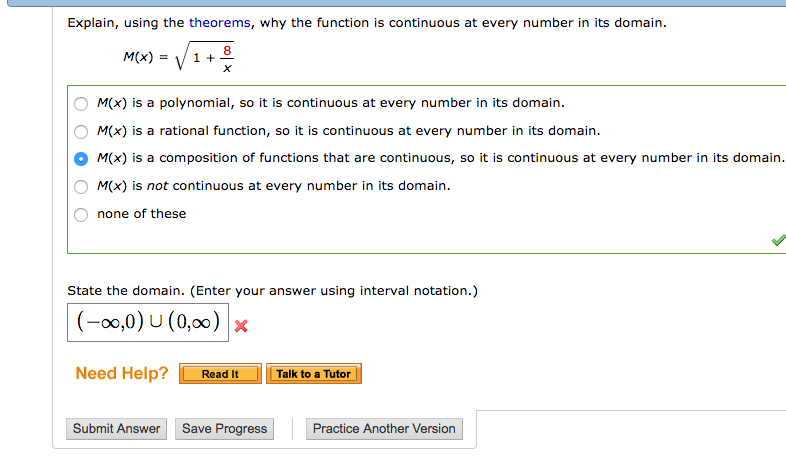 Solved Explain, using the theorems, why the function is | Chegg.com