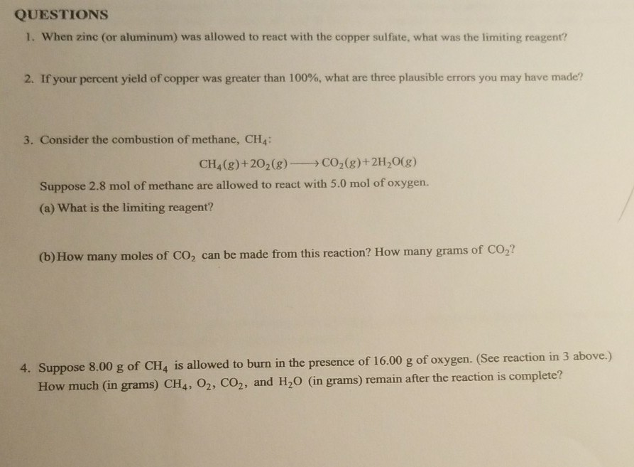 Solved Calculate The Theoretical Yield Of Copper Sulfate