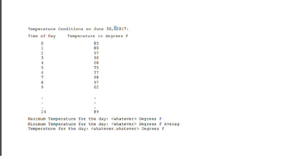 Solved Loops and Arrays Description: You are building a | Chegg.com