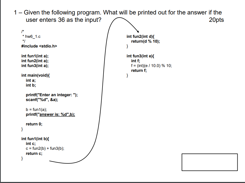 Solved Given the following program. What will be printed out | Chegg.com