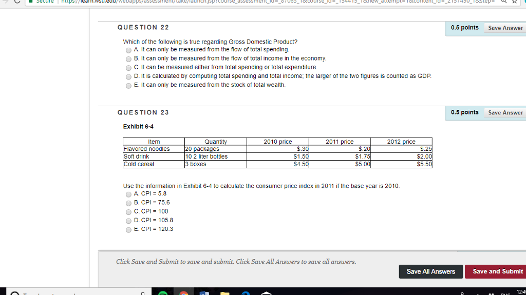 Solved QUESTION 5 0.5 points Save Answer Which of the | Chegg.com