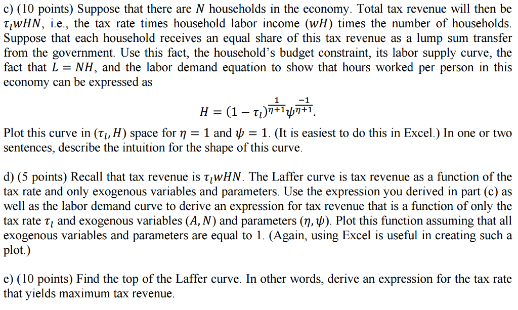 Solved Suppose That There Are N Households In The Economy. | Chegg.com