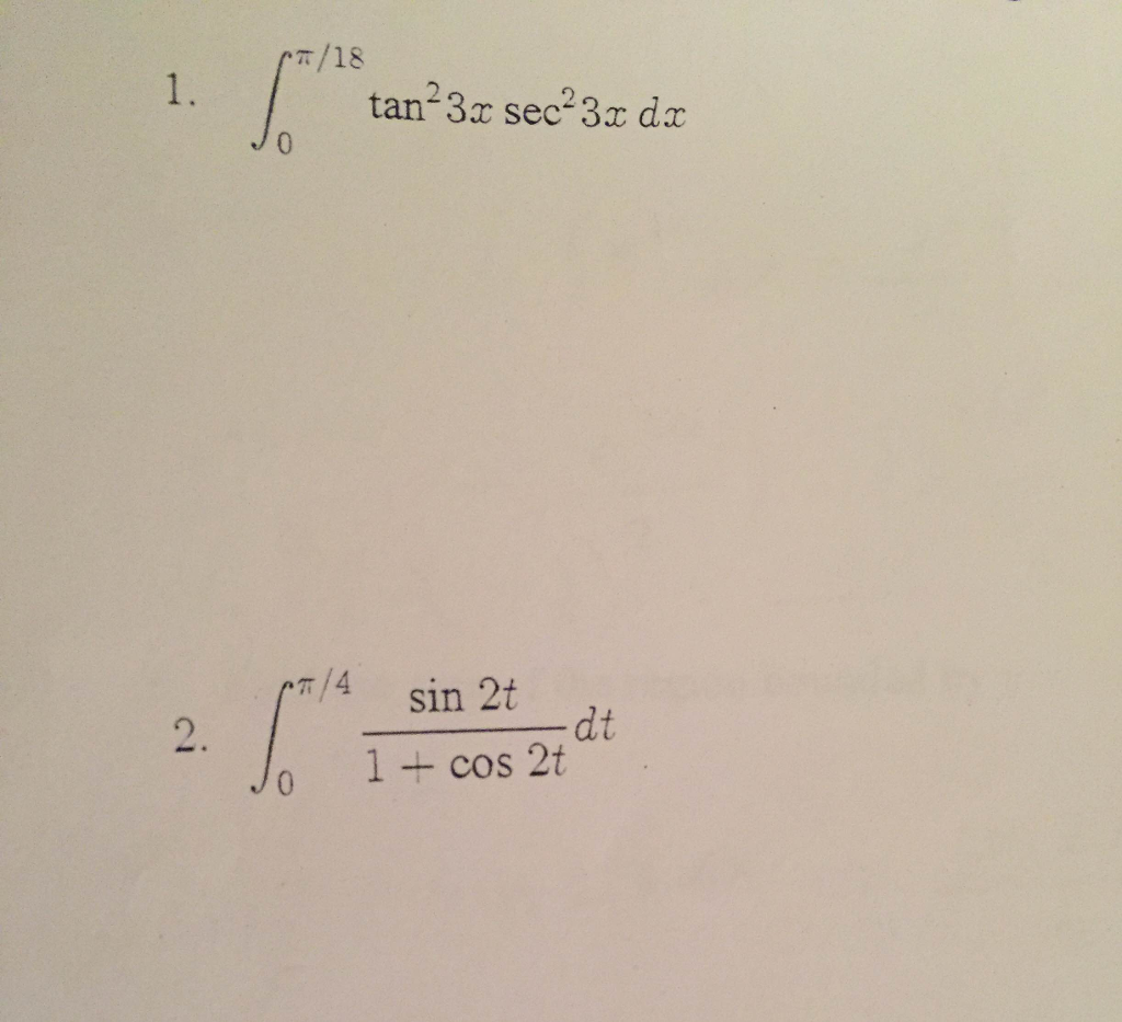 integration of 0 to pi 2 dx 1 tan 3 x