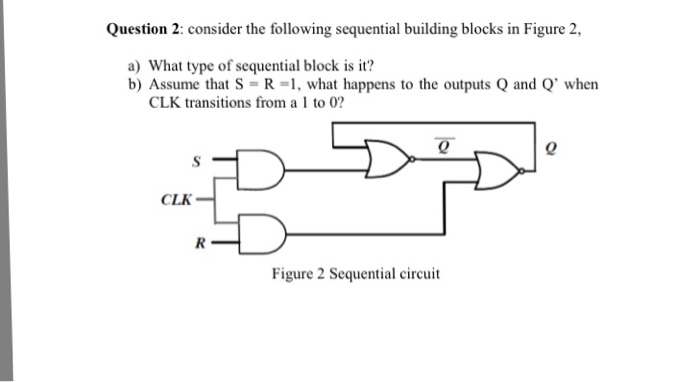Solved Consider the following sequential building blocks in | Chegg.com