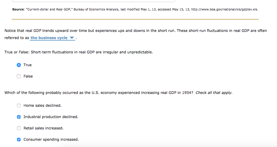 Solved 1. Key facts about economic fluctuations Help me | Chegg.com