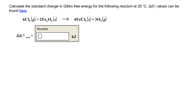 Solved Calculate The Standard Change In Gibbs Free Energy | Chegg.com