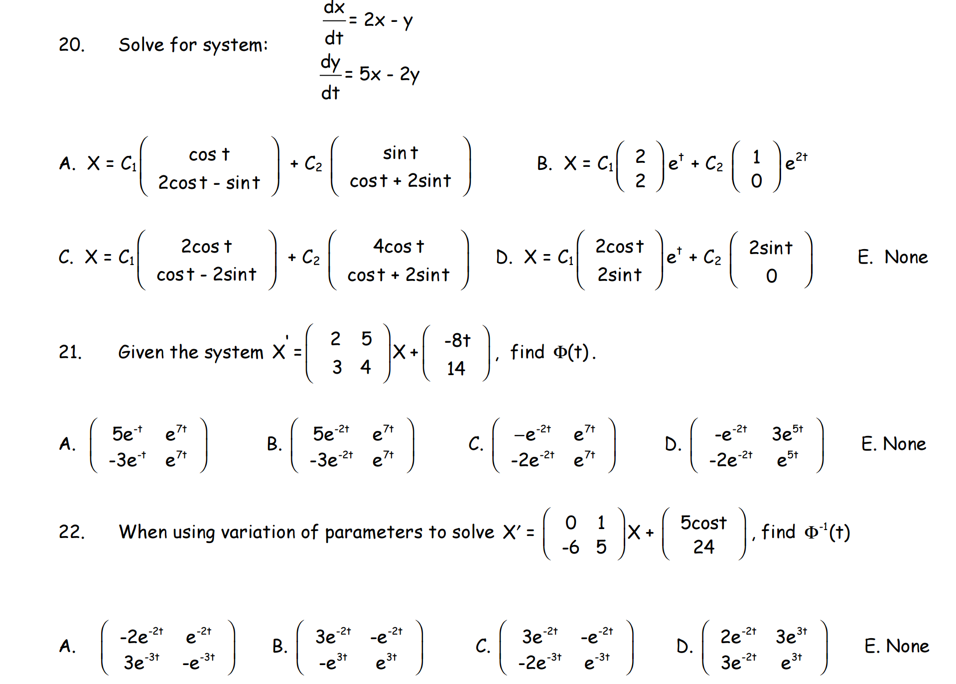 solved-solve-for-system-dx-dt-2x-y-dy-dt-5x-2y-x-chegg