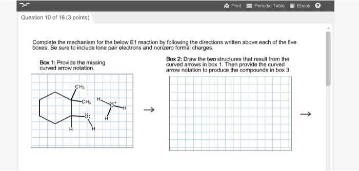 Solved Complete the mechanism for the below E1 reaction by | Chegg.com