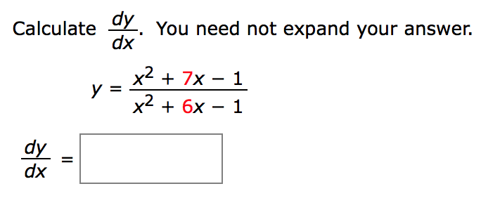 Solved You need not expand your answer. Calculate dx x2) dx | Chegg.com