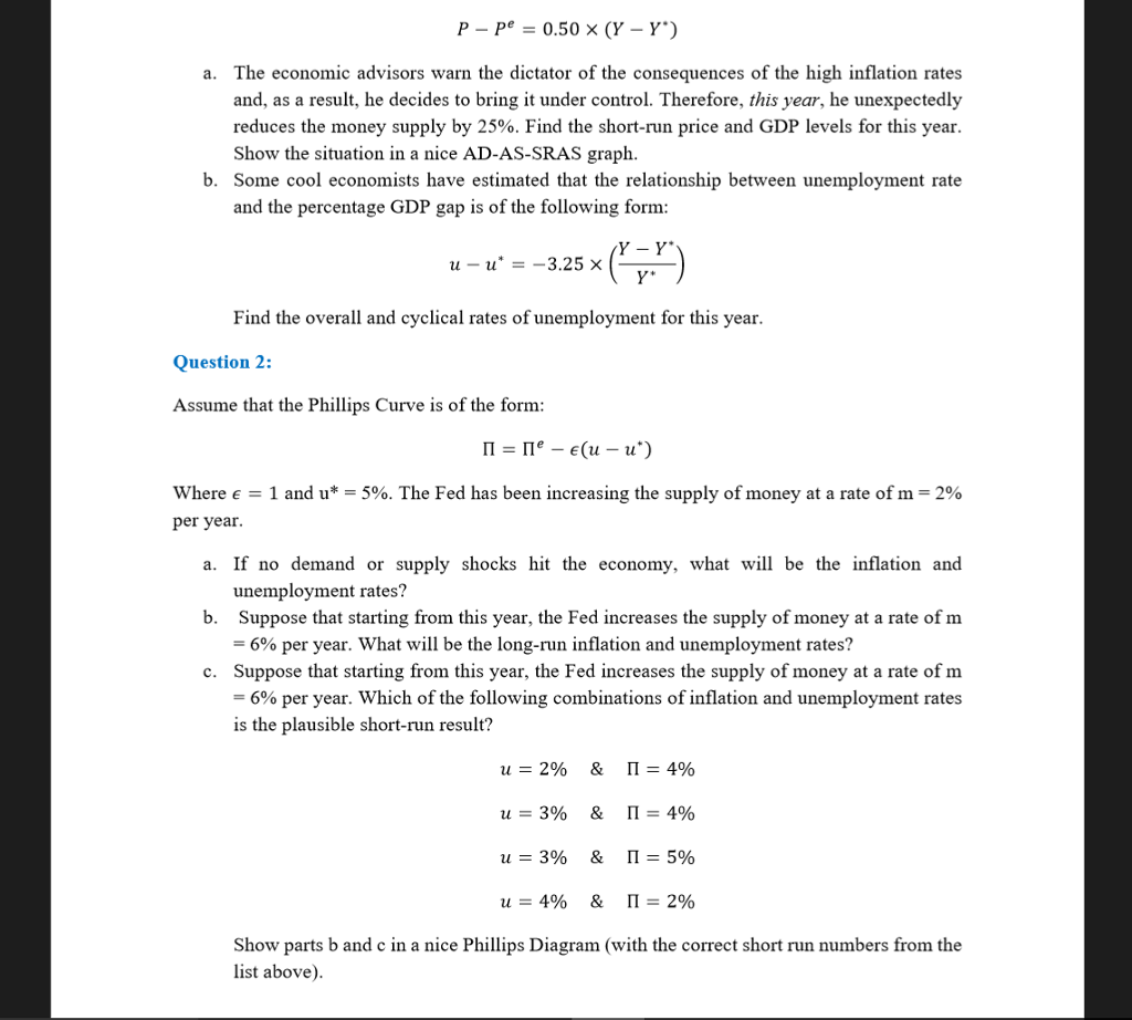 Solved Question 1: The Following Model Is What You Have Seen | Chegg.com