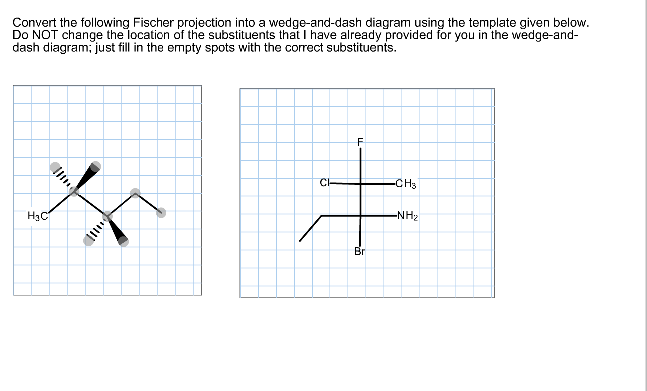 Solved Convert the following Fischer projection into a | Chegg.com