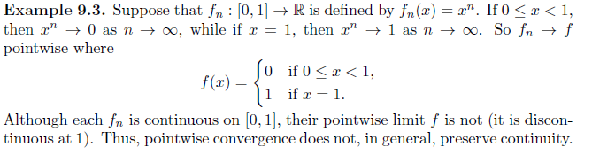 Solved Give an Example of A Sequence of Continuous Function | Chegg.com