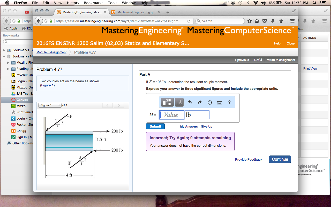 Solved Two couples act on the beam as shown. (Figure 1) | Chegg.com