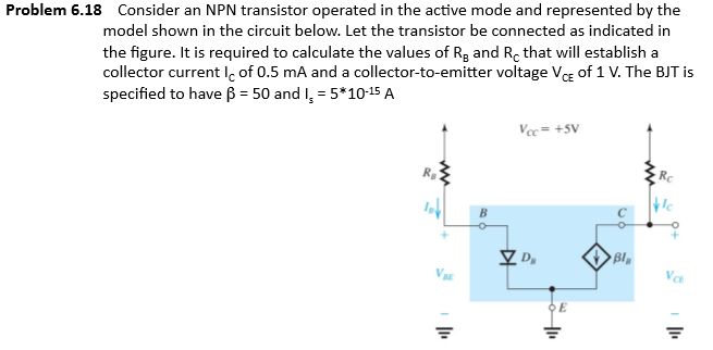 Solved Consider an NPN transistor operated in the active | Chegg.com