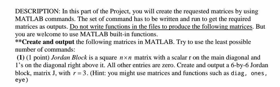 Solved DESCRIPTION: In this part of the Project, you will | Chegg.com