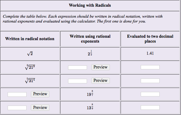 solved-working-with-radicals-complete-the-table-below-each-chegg