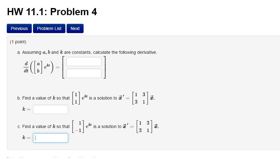 Solved HW 11.1: Problem 4 Previous Problem List Next (1 | Chegg.com