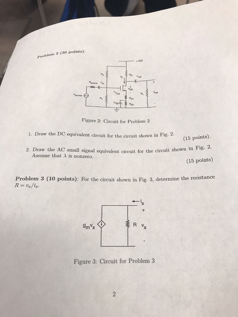 Solved Draw the DC equivalent circuit for the circuit | Chegg.com