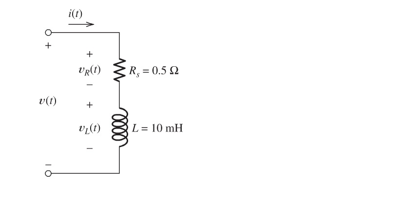 Solved 1. A 10-mH inductor has a parasitic series resistance | Chegg.com