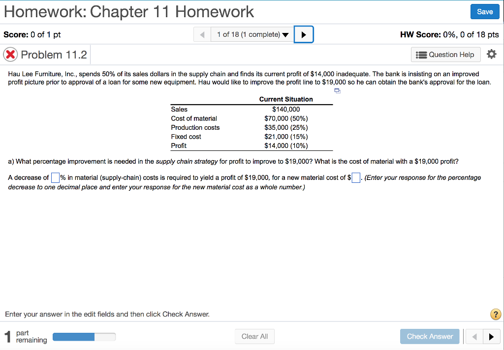 Solved Homework: Chapter 11 Homework Score: 0 of 1 pt X | Chegg.com