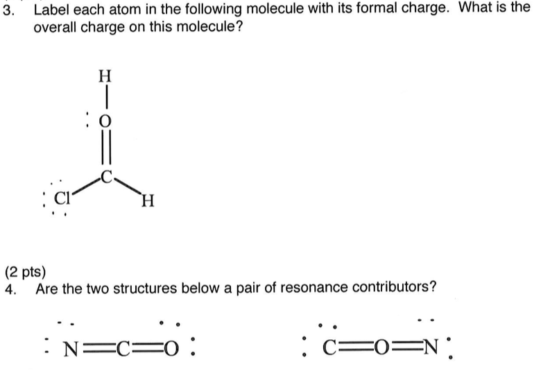 Solved Label each atom in the following molecule with its | Chegg.com