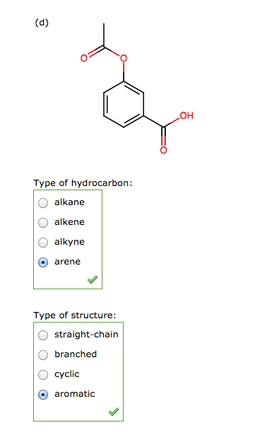Solved For each of the following organic compounds identify | Chegg.com