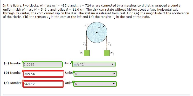 Solved In The Figure, Two Blocks, Of Mass M1 = 432 G And M2 | Chegg.com