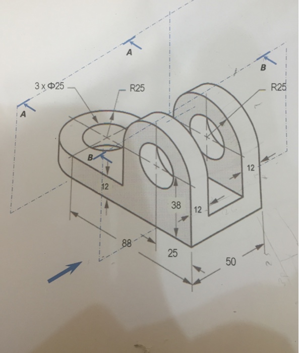 Solved What will be the draw for cutting In sections are A | Chegg.com