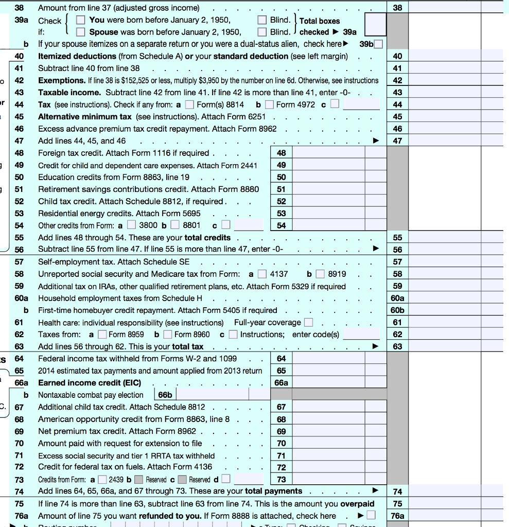 Part (a) - Use Form 1040-EZ You may wish to have page | Chegg.com