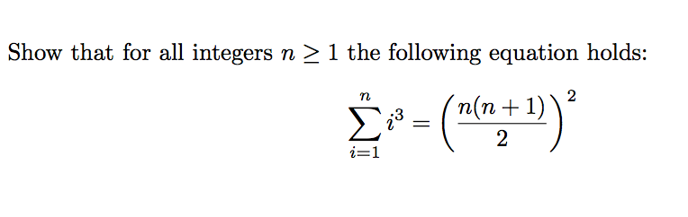 Solved Show That For All Integers N Greaterthanorequalto 1