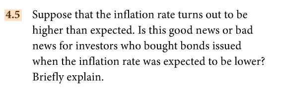 Solved Suppose That The Inflation Rate Turns Out To Be | Chegg.com