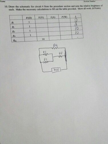 Solved 7. Draw the schematic for circuit 3 from the | Chegg.com