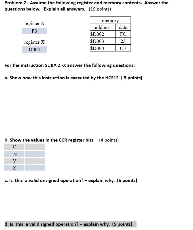 solved-assume-the-following-register-and-memory-contents-chegg