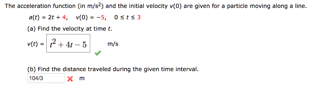 solved-the-acceleration-function-in-m-s2-and-the-initial-chegg