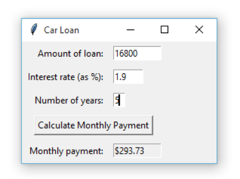 Calculate interest rate clearance on car loan