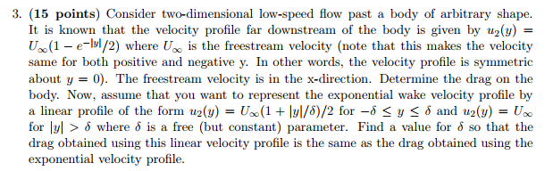 Solved: 3. (15 Points) Consider Two-dimensional Low-speed | Chegg.com