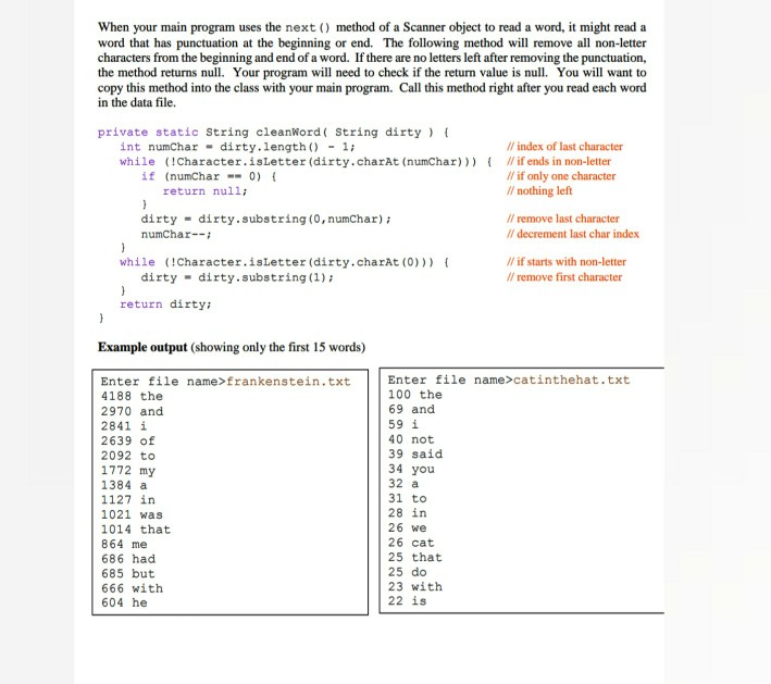 Solved COMP163 Common Words Write a program that reads a | Chegg.com